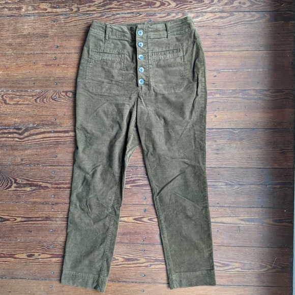 Free People Button Up Uncut Cords - Picture 3 of 6